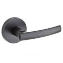 Kwikset Sydney Entry Lever, Matte Black w/ Round Rose