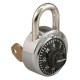 Master Lock 1525 Combination Padlock with Key Control, 3/4in (19mm) shackle height