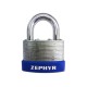 Zephyr 18064 Steel Laminated Combination Padlock w/ Plastic Bump Guard