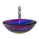 Polaris P916 Frosted Rainbow Glass Vessel Sink