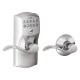 Schlage FE575 FE575 CAM 609 ACC KA CAM ACC Camelot Keypad Entry Lock w/ Accent Lever & Auto-Lock