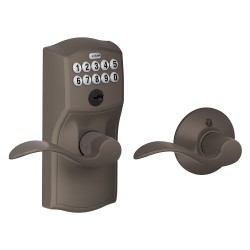 Schlage FE575 CAM ACC Camelot Keypad Entry w/ Auto-Lock & Accent Lever
