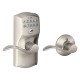 Schlage FE575 FE575 CAM 626 ACC KD CAM ACC Camelot Keypad Entry Lock w/ Accent Lever & Auto-Lock