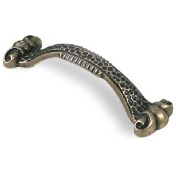 SIRO 495-59 Evangeline Antique Brass Hammered PULL