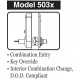 Kaba 5051RWL26D Mechanical Pushbutton Lock