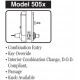 Kaba 5051SWL744 Mechanical Pushbutton Lock
