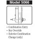 Kaba 5042SWL3 Mechanical Pushbutton Lock