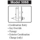 Kaba 5045CWL744 Mechanical Pushbutton Lock