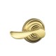 Schlage CHP F10 CHP AND 716 AND Champagne Door Lever with Andover Decorative Rose