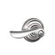 Schlage CHP F80 CHP AND 619 RH CK AND Champagne Door Lever with Andover Decorative Rose
