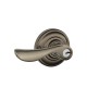 Schlage CHP F80 CHP AND 619 RH MK AND Champagne Door Lever with Andover Decorative Rose