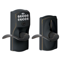 Schlage Camelot Keypad Entry Lock with Accent Lever and Flex Lock