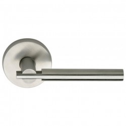 Omnia 25 Interior Modern Lever Latchset - Stainless Steel