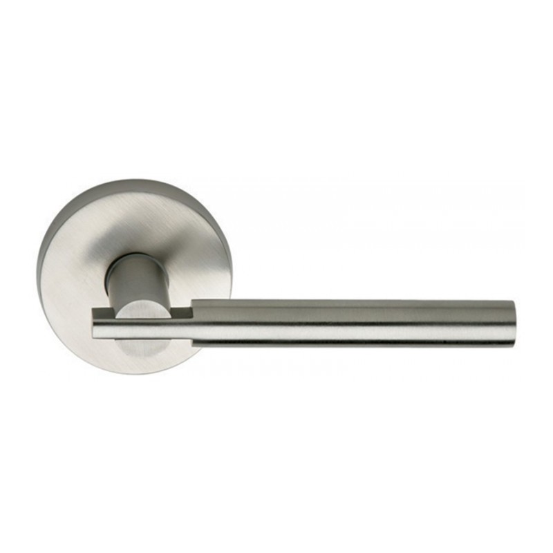 Omnia 25 Interior Modern Lever Latchset - Stainless Steel