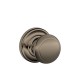 Schlage F80 AND 620 AND CK AND Andover Door Knob with Andover Decorative Rose