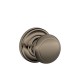 Schlage F80 AND 619 AND MK AND Andover Door Knob with Andover Decorative Rose