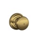 Schlage F80 AND 626 AND KD AND Andover Door Knob with Andover Decorative Rose