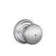Schlage F51A AND 605 AND KD AND Andover Door Knob with Andover Decorative Rose