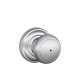 Schlage F51A AND 505 AND KA4 AND Andover Door Knob with Andover Decorative Rose