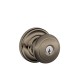 Schlage F51A AND 619 AND KA4 AND Andover Door Knob with Andover Decorative Rose
