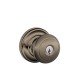 Schlage F51A AND 609 AND KD AND Andover Door Knob with Andover Decorative Rose