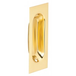 Ives 22 Brass Rectangular Flush Pull