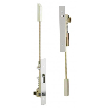 Ives FB51 FB51T-12-MD US32Stainless Constant Latching Top & Automatic Bottom Bolt, Metal Door