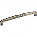 Jeffrey Alexander 1094 Series Milan 6 13/16" Overall Length Decorated Square Cabinet Pull (Drawer Handle)