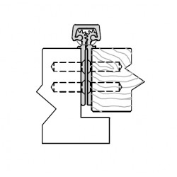 ABH A110 Aluminum Continuous Geared Hinge Fully Concealed No Inset