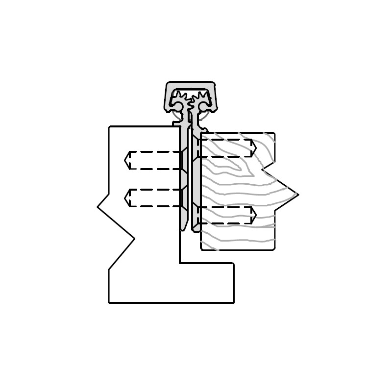 ABH A160LL Aluminum Continuous Geared Hinges Fully Concealed For Lead
