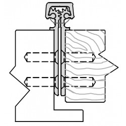 ABH A270 Aluminum Continuous Geared Hinges Fully Concealed For Lead-Lined Doors