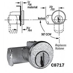 CompX C8717 Pin Tumbler Mail Box Lock