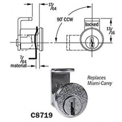 CompX C8719 Pin Tumbler Mail Box Lock