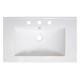 American Imaginations AI-1183 30-in. W x 18.5-in. D Ceramic Top In White Color For 8-in. o.c. Faucet