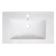 American Imaginations AI-1187 30-in. W x 18.5-in. D Ceramic Top In White Color For Single Hole Faucet