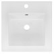 American Imaginations AI-1310 16.5-in. W x 16.5-in. D Ceramic Top In White Color For Single Hole Faucet