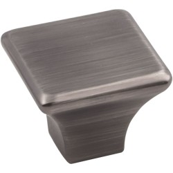 Jeffrey Alexander 972L Marlo 1 1/4" Overall Length Square Zinc Die Cast Cabinet Knob