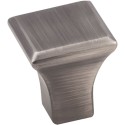 Jeffrey Alexander 972S Marlo 7/8" Overall Length Square Zinc Die Cast Cabinet Knob