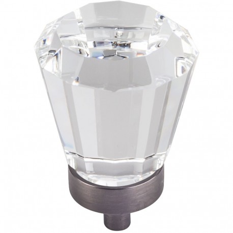 Jeffrey Alexander G150L-SN Harlow G150L 1 1/4" Dia Glass Tapered Cabinet Knob
