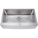 Hardware Resources HA200 Apron-Front/Farmhouse 16 Gauge Stainless Steel Single Bowl Sink