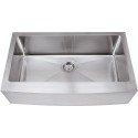 Hardware Resources HA200 Stainless Steel (16 Gauge) Fabricated Farmhouse Style Kitchen Sink