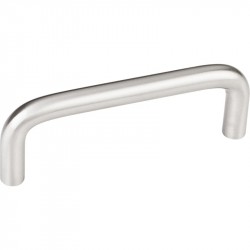 Torino 3 3/8" Overall Length Stainless Steel Wire Pull