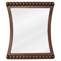 Jeffrey Alexander MIR035 Rosewood Beaded Mirror 24" x 1-3/4" x 28"