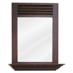 Elements MIR078 Lindley Bath Elements 25 1/2" x 30" Nutmeg Mirror