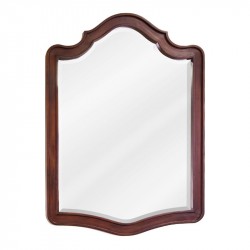 Jeffrey Alexander MIR081 Philadelphia Classic 26" x 34" Chocolate Brown Mirror with Beveled Glass
