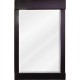 Astoria Modern Jeffrey Alexander MIR092 Espresso Mirror with Beveled Glass