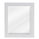 Elements MIR094 Douglas Bath Elements White Mirror with Beveled Glass