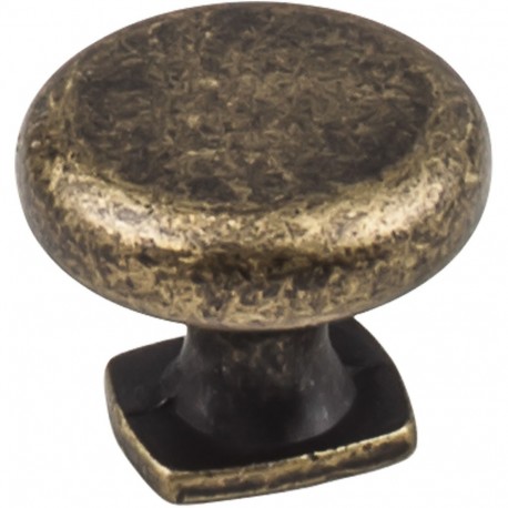 Jeffrey Alexander MO6303DMAC MO6303 Belcastel 1 Series 1 3/8"  Diameter Forged Look Flat Bottom Cabinet Knob