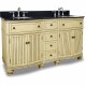 Elements VAN028D-60-T Compton Bath Elements 60"  Double Vanity with Preassembled Top and Bowl