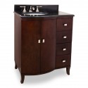 Jeffrey Alexander VAN067 Mahogany Modern Vanity with Rich Mahogany Finish (for 30" Top)